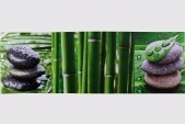 Картины и репродукции Репродукция 30x90 см Bamboo Pebble