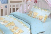 Детское постельное белье Комплект постельного белья Мишки-малышки