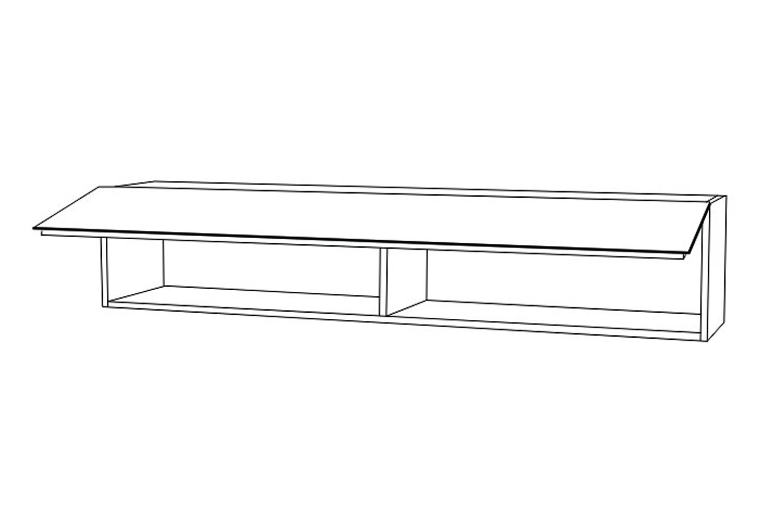 тумба под тв 170х40х42 см metaldesign