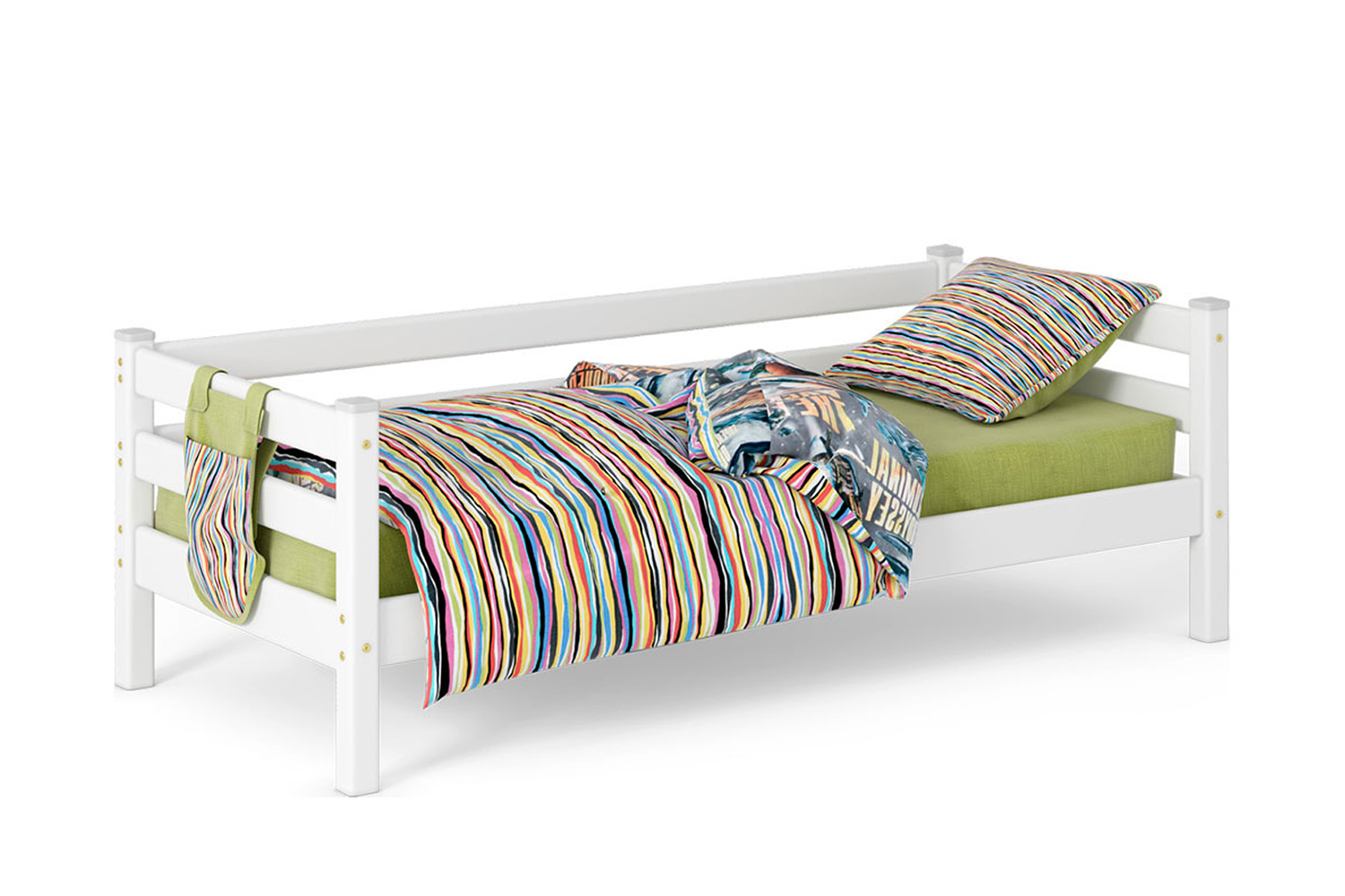 фото Детская кровать с задней защитой соня hoff