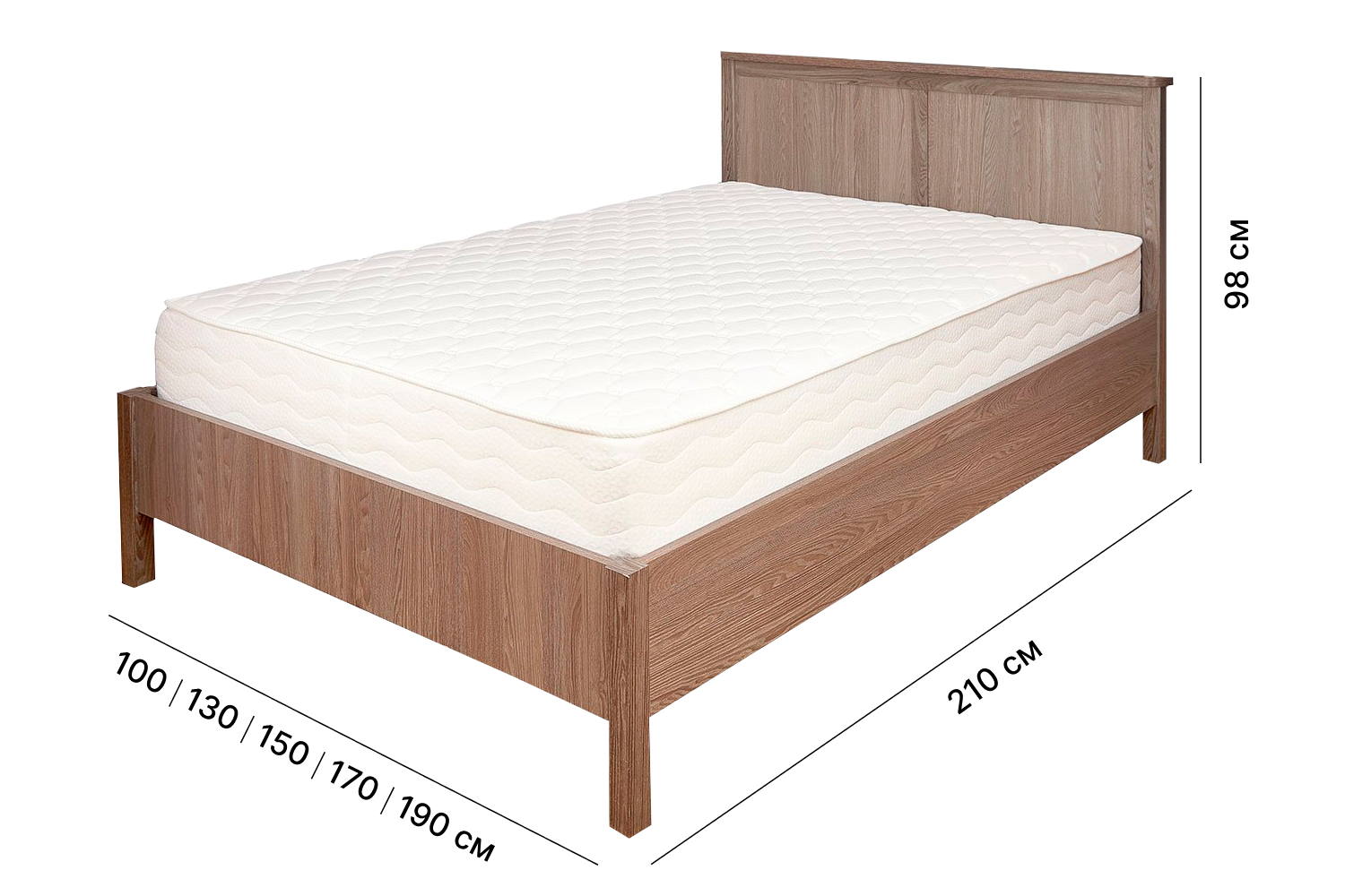 кровать длина 180 см ширина 90 см