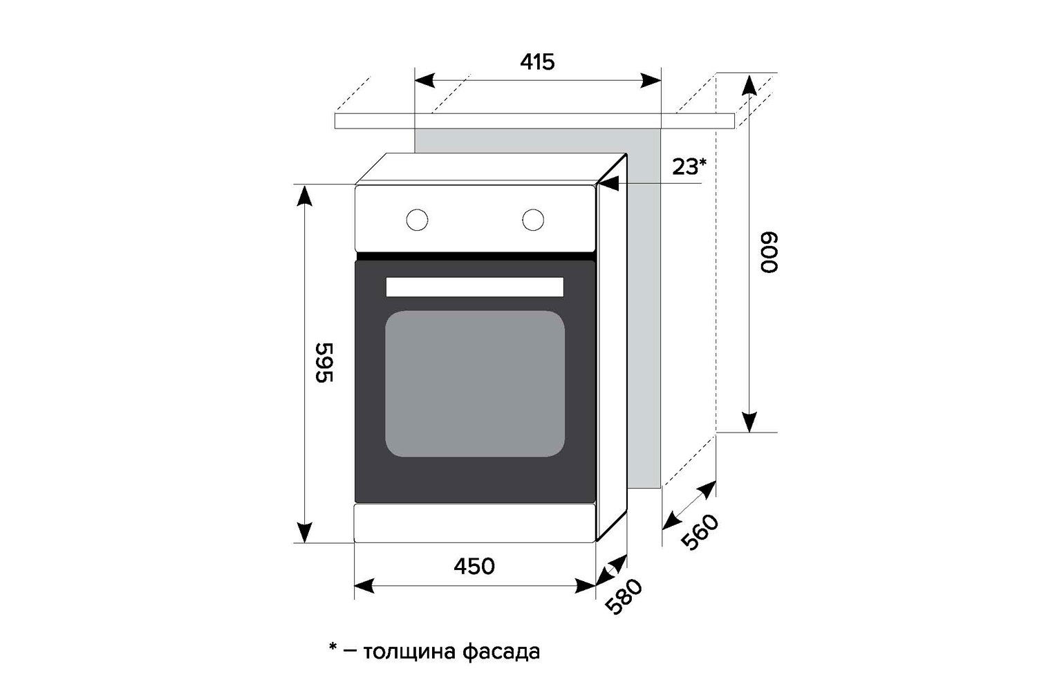 фото Электрический духовой шкаф edm 4570 bl lex