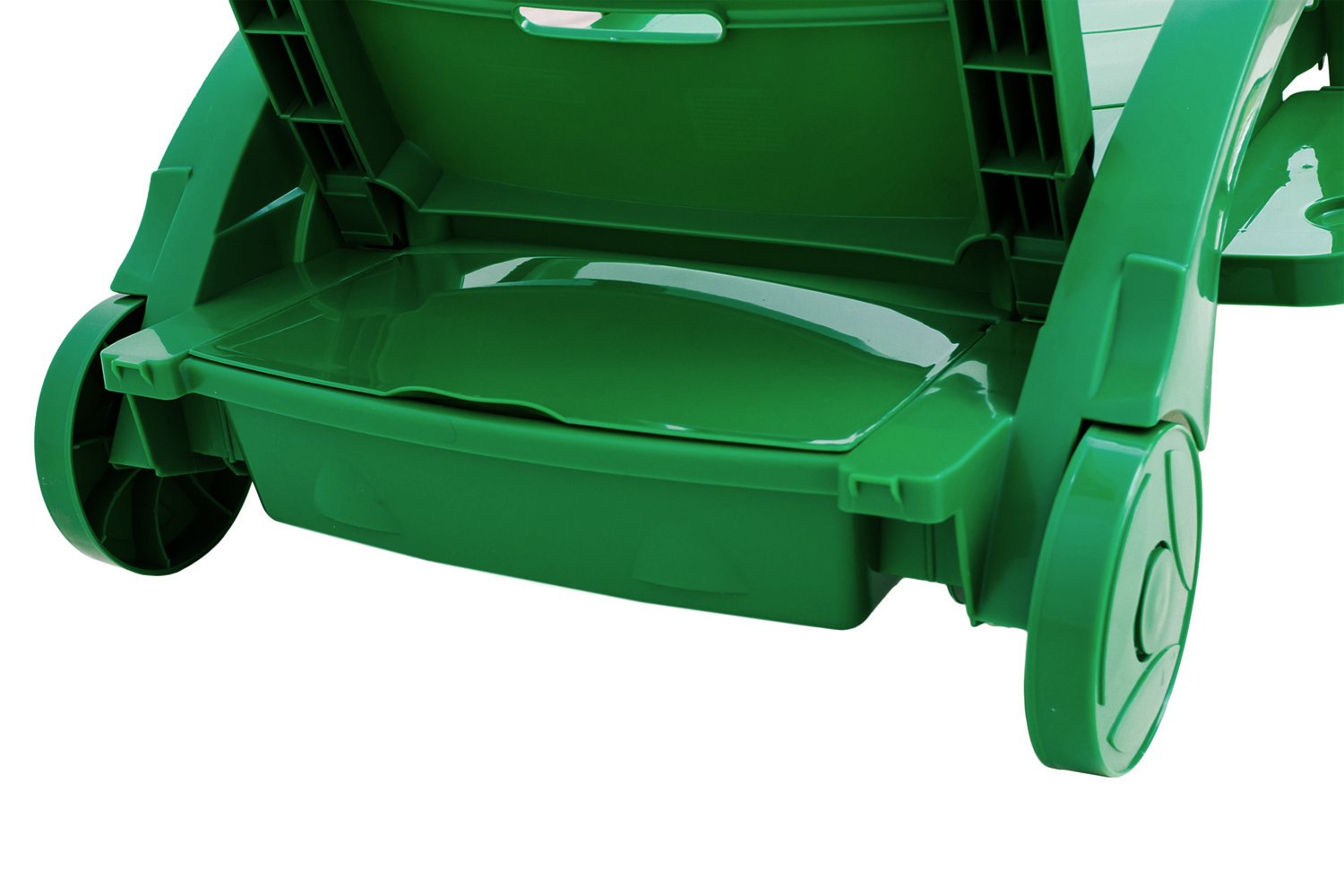 Шезлонг пластиковый на колесах 150-0008, 1860x765x890мм, цвет зеленый