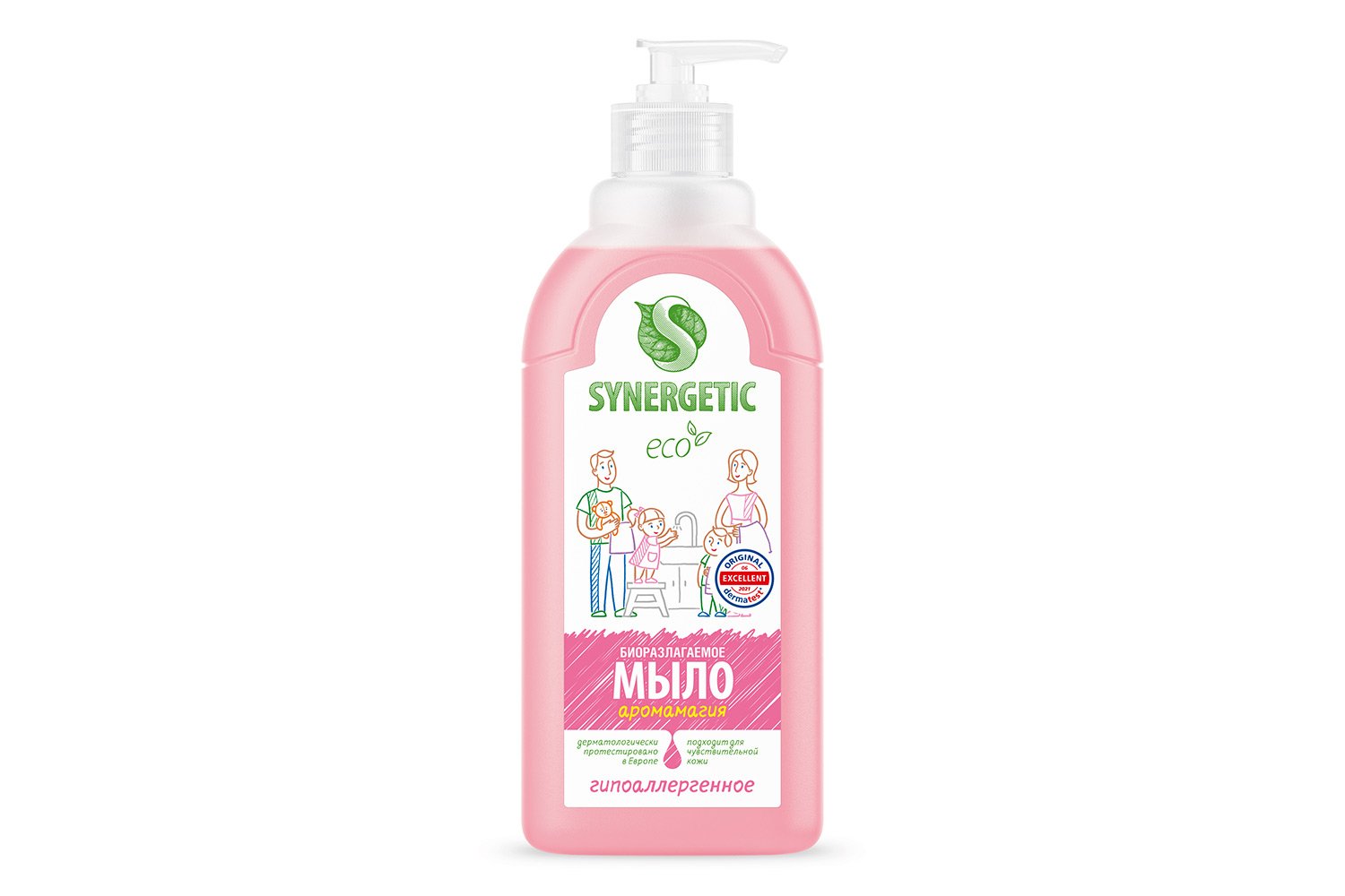 SYNERGETIC Жидкое мыло для рук и тела Аромамагия