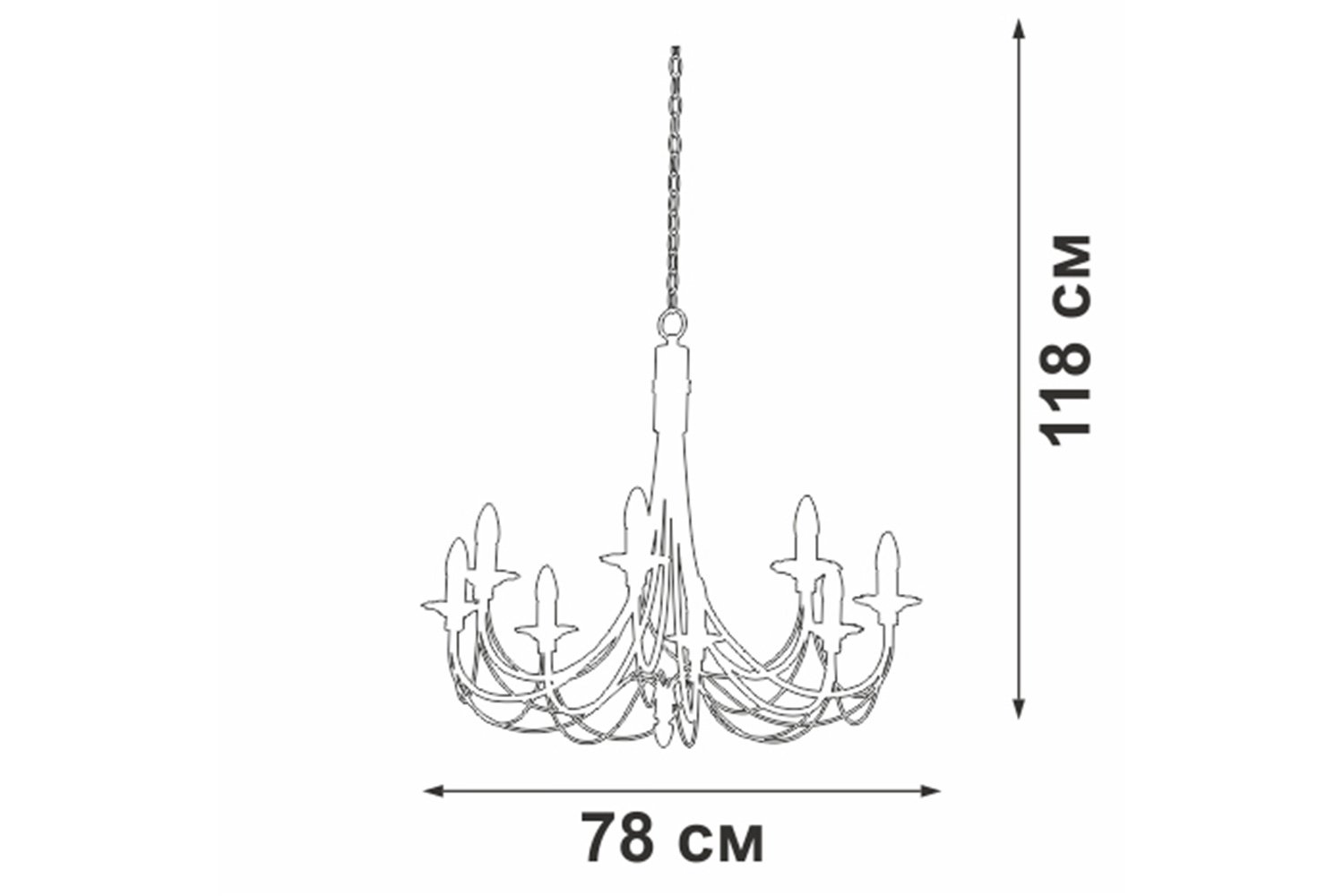 фото Люстра v1151/8 vitaluce