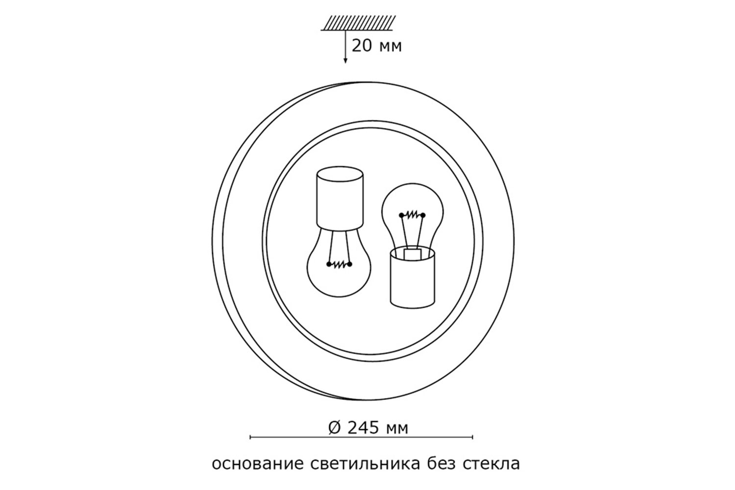 фото Светильник настенно-потолочный duna сонекс