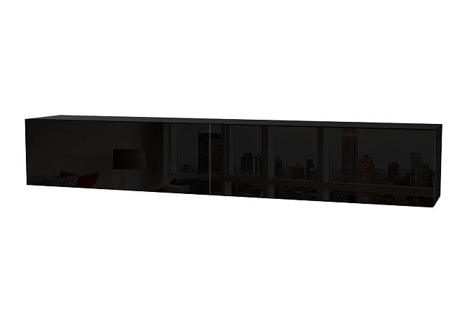 Изображение товара Навесной шкаф MD Color 180x30x30 см черный современный дизайн