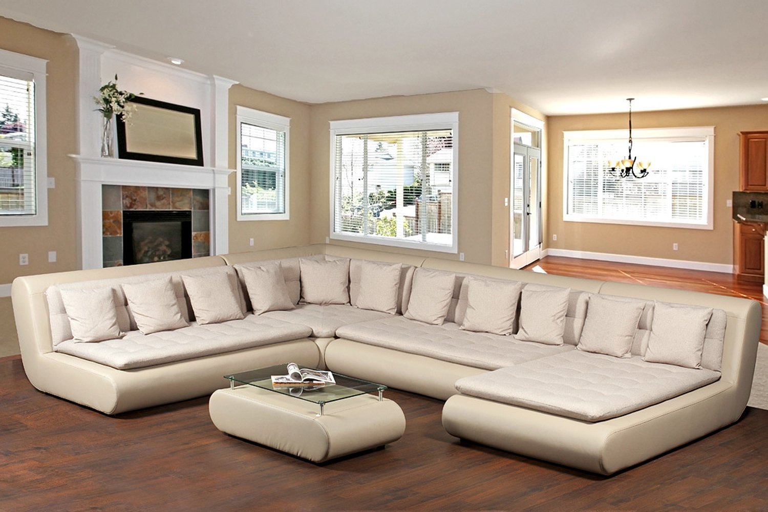 Большой диван в зал фото