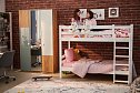 Кровать двухъярусная Соня с прямой лестницей 80х190 см