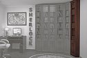 Шкаф-окончание для книг Sherlock со скосом вправо