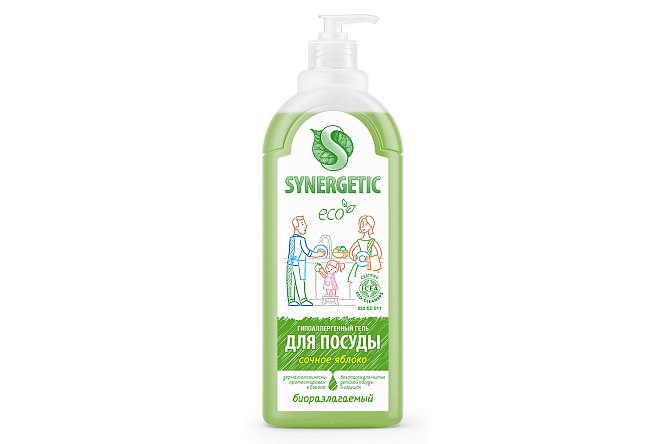 Изображение товара Средство для мытья посуды и кухонного инвентаря 1 л с ароматом яблока