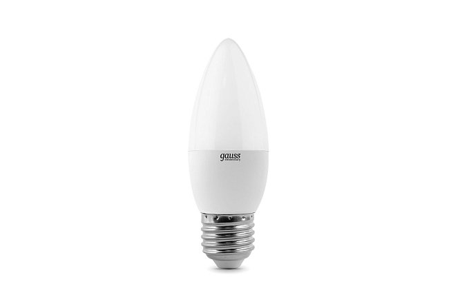 Лампа светодиодная Gauss Elementary Свеча 420lm E27, 6W, Свеча, 4100 К, Холодный