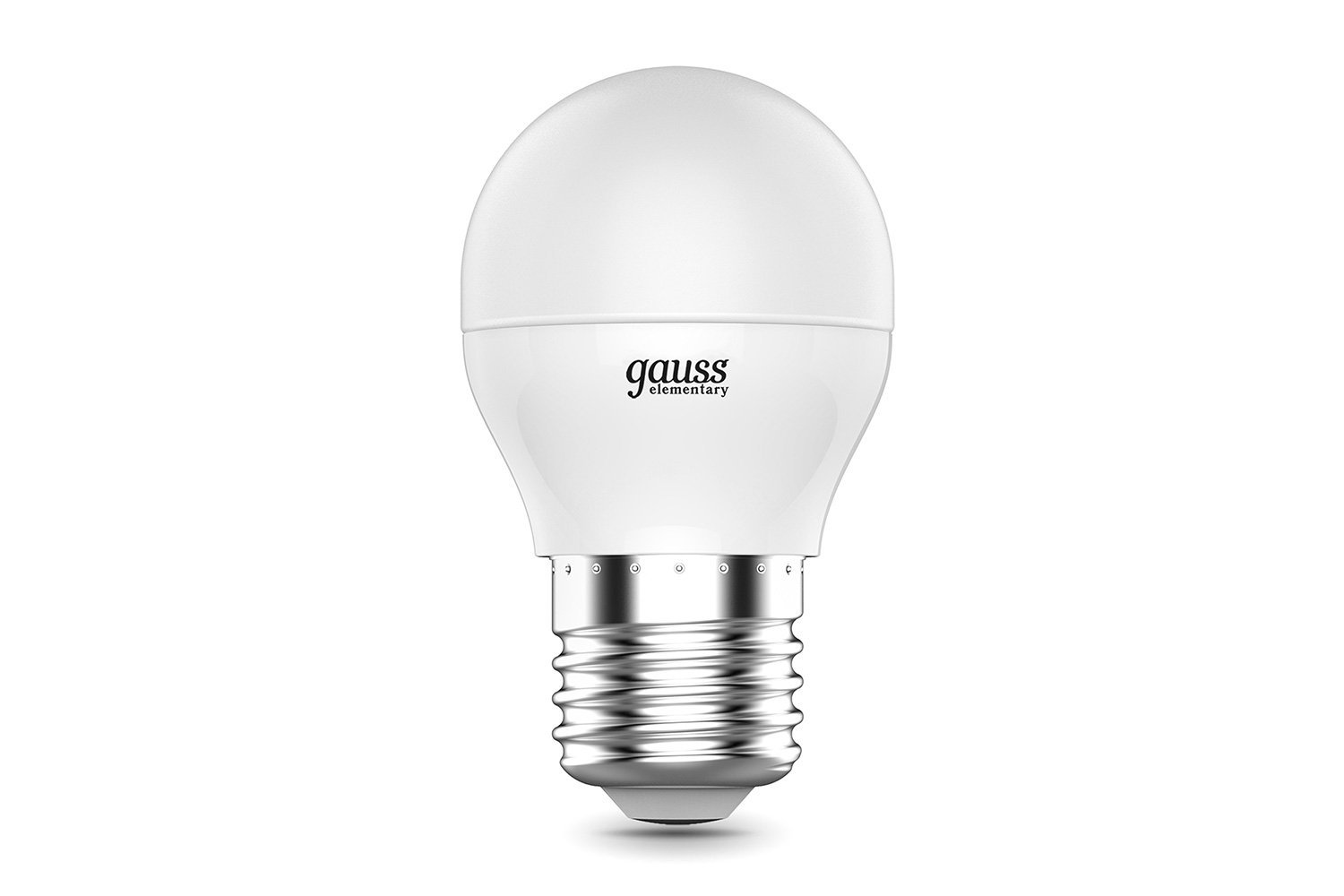 Лампа светодиодная Gauss Elementary Шар 450lm 4100K E27, 6W, Шар, 4100 К, Естественный