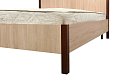 Кровать Баухаус (Bauhaus) цвет дуб Сонома, орех шоколадный 120х200 см