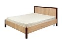 Кровать Баухаус (Bauhaus) цвет дуб Сонома, орех шоколадный 120х200 см