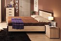 Кровать Баухаус (Bauhaus) цвет дуб Сонома, орех шоколадный 120х200 см