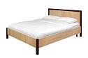 Кровать Баухаус (Bauhaus) цвет дуб Сонома, орех шоколадный 120х200 см