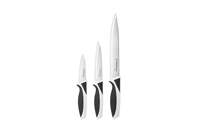 Изображение товара Набор ножей BERKRAFT Kitchen Нержавеющая сталь, 3 шт.