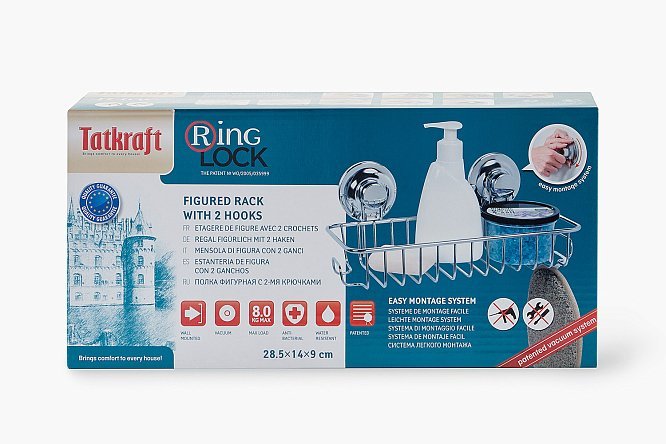 Полка фигурная Ring Lock 29.5x9.5x14 см