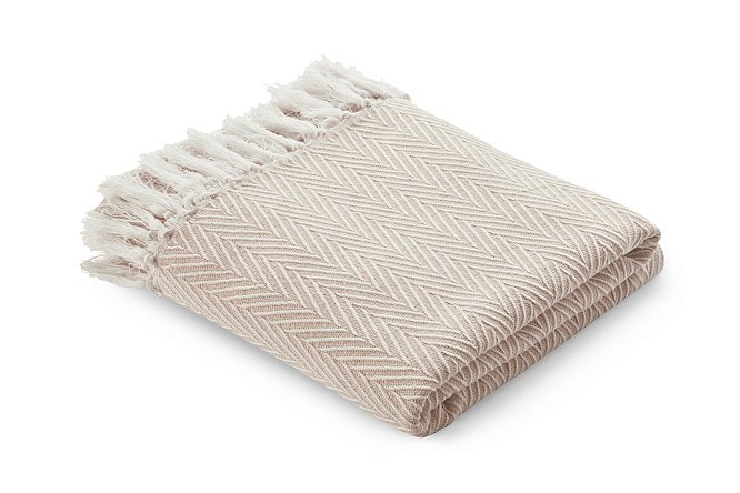 Плед MICASA Zigzag Хлопок, 200х220 см