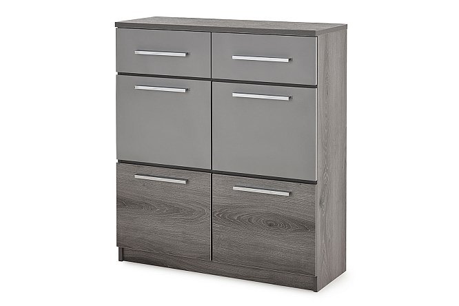 Изображение товара Тумба для обуви Сирена 90x104x33 см современный дизайн дуб Гамильтон