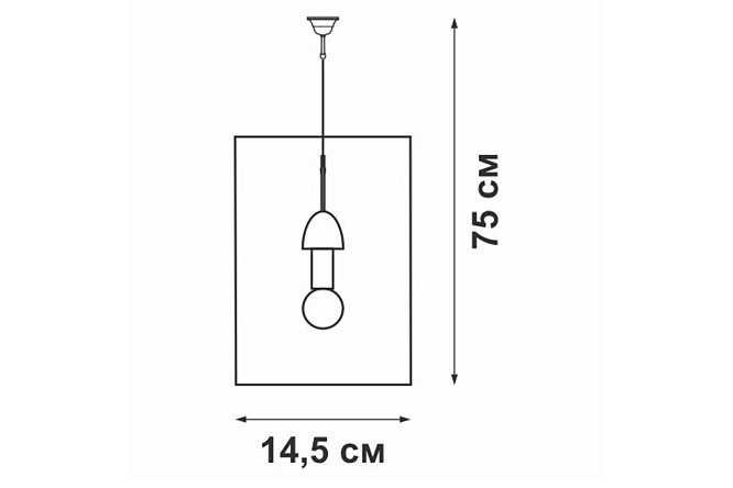 Люстра VITALUCE V4171-1/1S 3 кв.м., E27