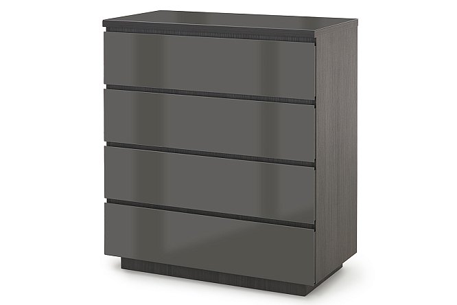 Изображение товара Комод Сольда серый графит с дубовым галиано 86x99,5x45 см