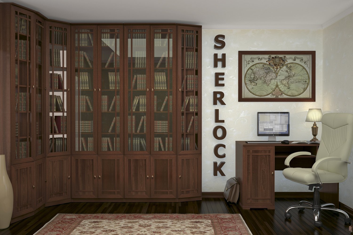 Книжный шкаф Шерлок Глазов мебель