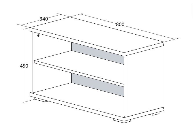 Полка для обуви чертеж с размерами