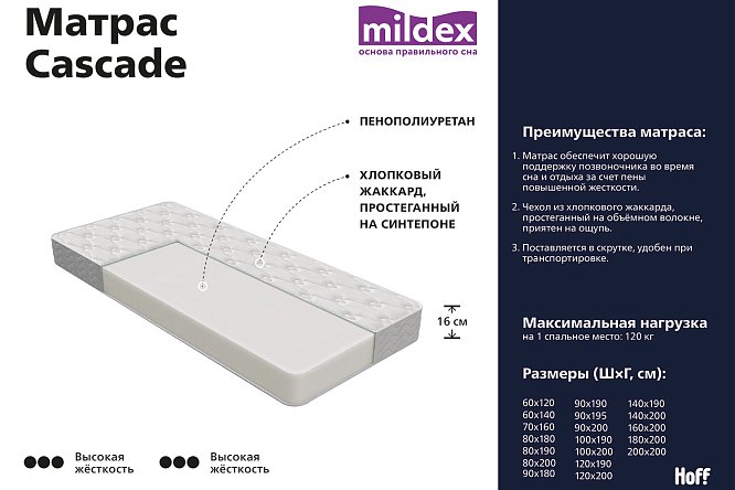 Хофф матрасы 90х200 пенополиуретановые