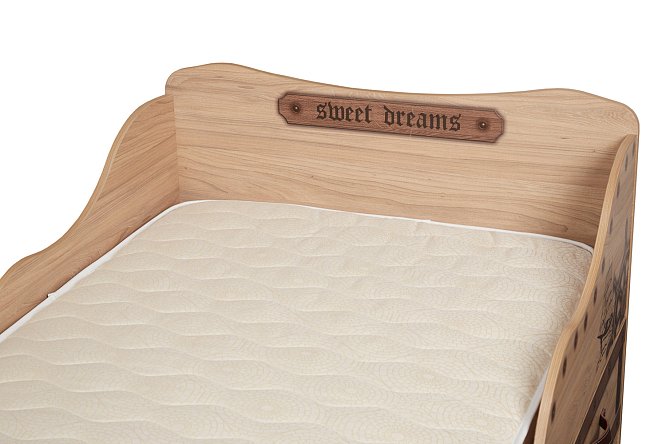 Фото 9 Кровать Корсар 90х190 см цвет швейцарский вяз