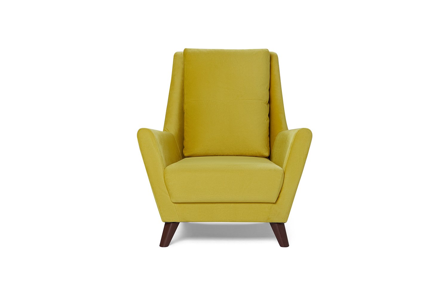 mustard wingback chair