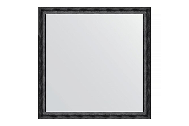 Изображение товара Настенное зеркало в багетной раме EVOFORM чёрный дуб 60х60 см