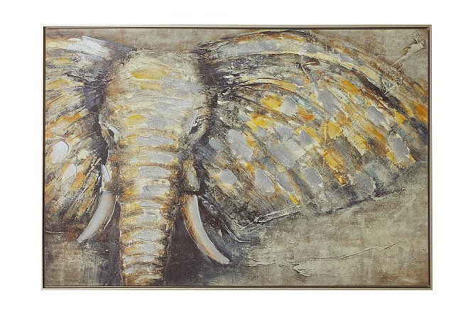 Изображение товара Репродукция в раме с изображением слона 123x83 см