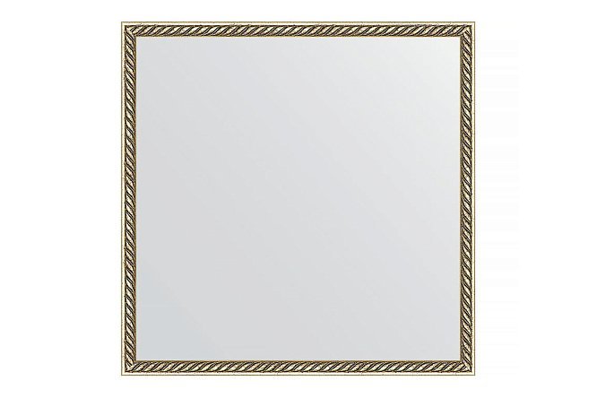 Изображение товара Настенное зеркало в багетной раме EVOFORM витая латунь 58х58 см