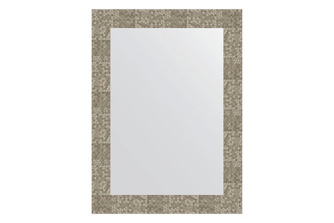 Изображение товара Зеркало настенное в багетной раме EVOFORM соты титан 56х76 см