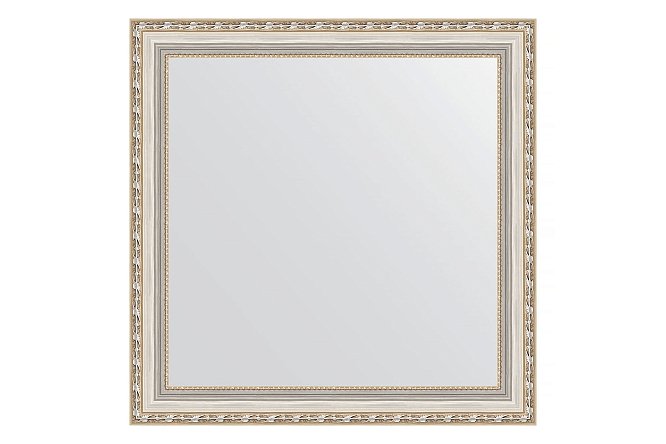 Изображение товара Настенное зеркало в багетной раме EVOFORM Версаль серебро 65х65 см