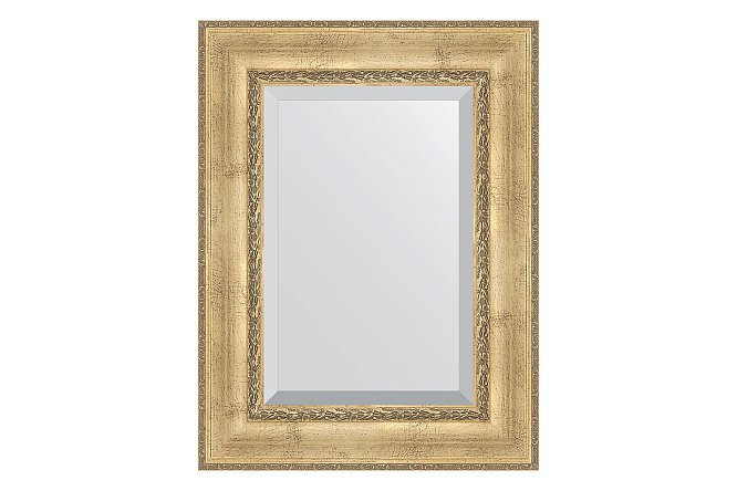 Изображение товара Настенное зеркало в багетной раме с фацетом 62x82 см EVOFORM состаренное серебро