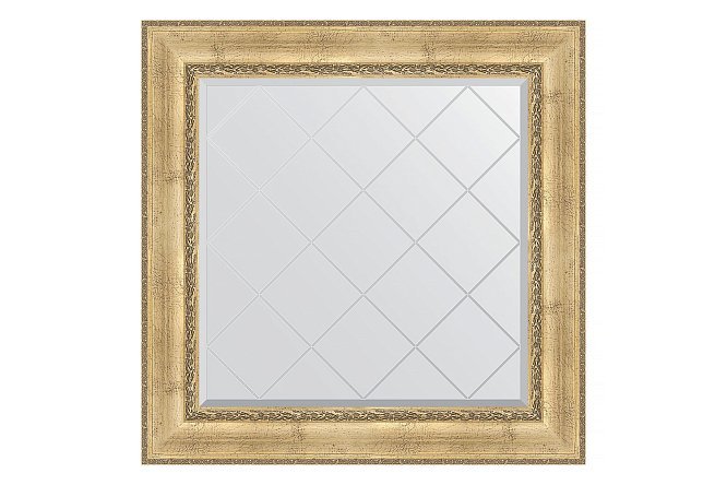 Изображение товара Зеркало настенное в багетной раме EVOFORM состаренное серебро 92х92 см