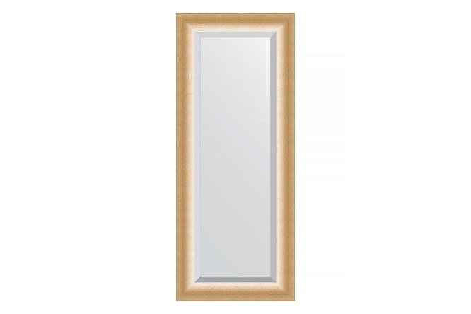 Изображение товара Зеркало настенное с фацетом в багетной раме EVOFORM Травленое золото 56х136 см