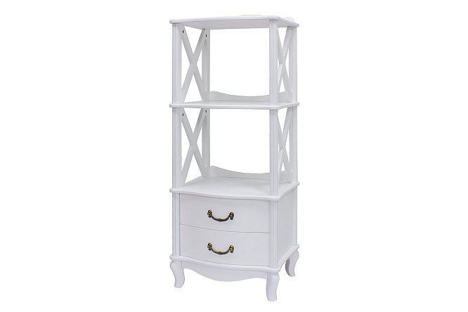 Изображение товара Этажерка Афина 2 молочный дуб 50х125,5х40,5 см МДФ для дома и офиса