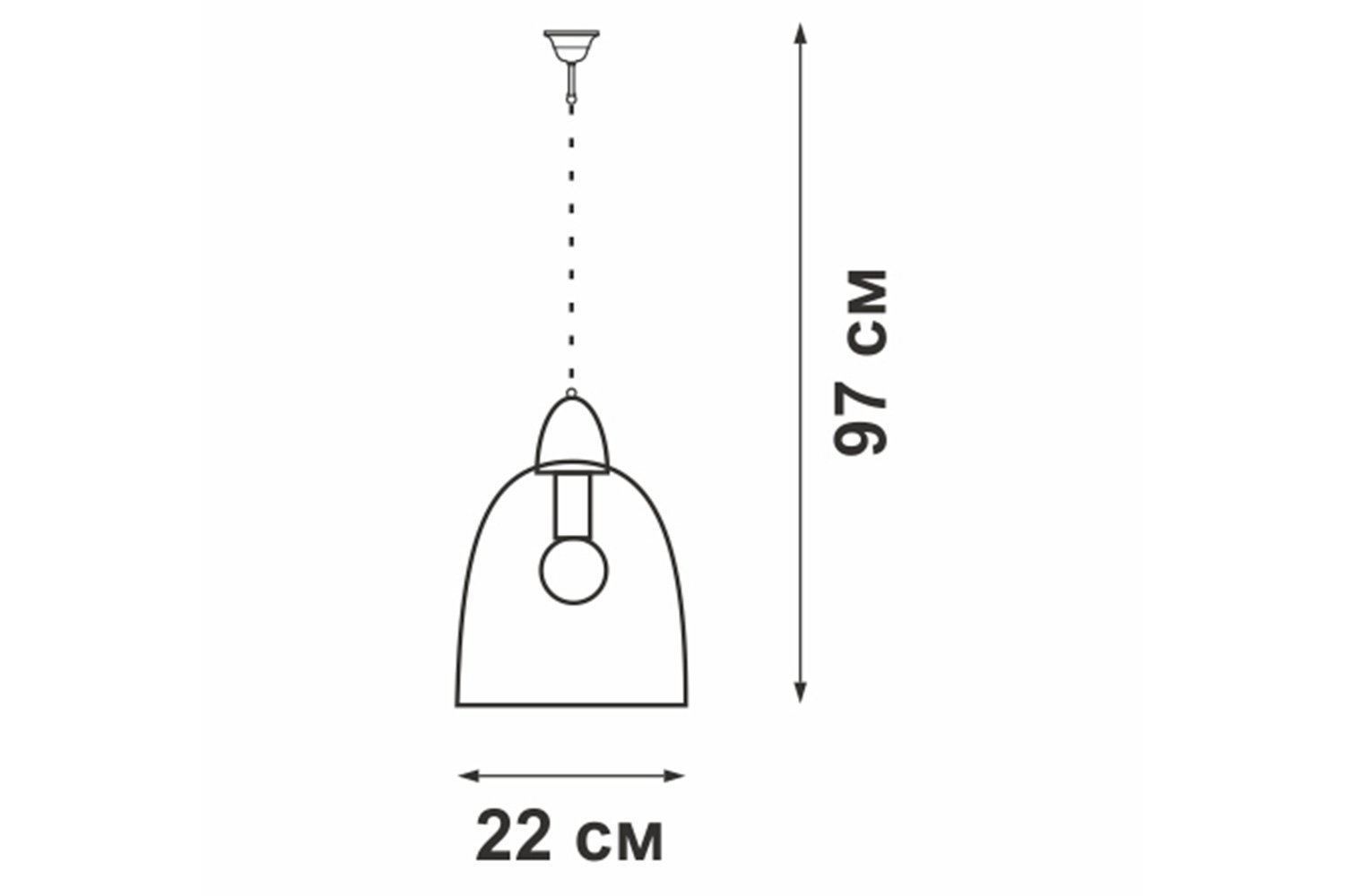 Люстра VITALUCE V4531-1/1S 3 кв.м., E27