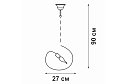 Люстра VITALUCE V4331-1/1S 3 кв.м., E27