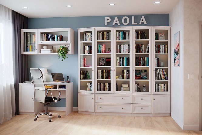 Модульный гарнитур Paola ясень Анкор светлый