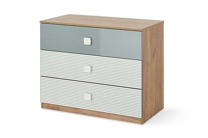 Изображение товара Комод Модекс-2 из ЛДСП с лакированным фасадом, 3 цвета, стильная мебель