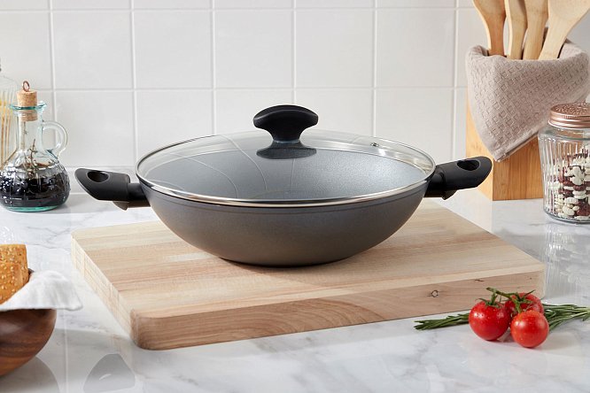 Изображение товара Вок с крышкой VANHOPPER Silver 28 см для индукционных плит