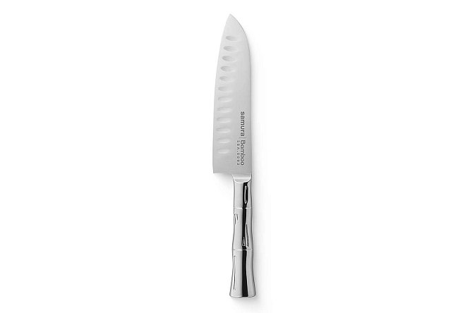 Изображение товара Нож Сантоку SAMURA Bamboo из нержавеющей стали, длина лезвия 13,7 см