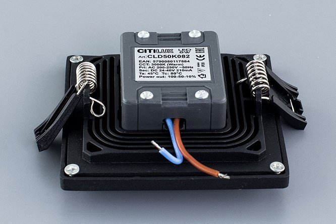 Светильник встраиваемый LED CITILUX Омега 9x2.5x9 см