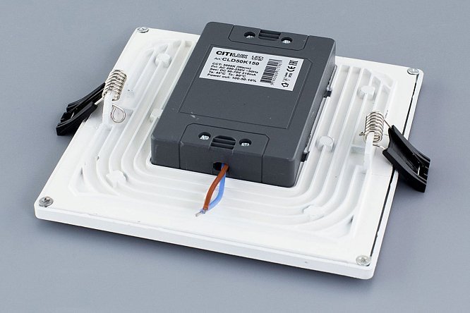Светильник встраиваемый LED CITILUX Омега 14.5x2.5x14.5 см