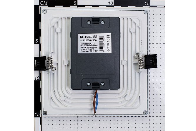 Светильник встраиваемый LED CITILUX Омега 14.5x2.5x14.5 см